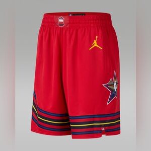 2025 All-Star Weekend Team 1 Men's Jordan Dri-FIT NBA Swingman Shorts Red Sz XXL